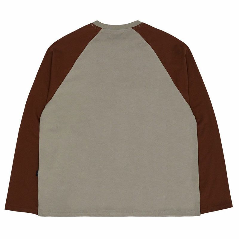 ★Wai Kei★ Maltese Archive Raglan Long Sleeve T-Shirt Khaki Maltese archive raglan long sleeve tshirts KHAKI - waikei