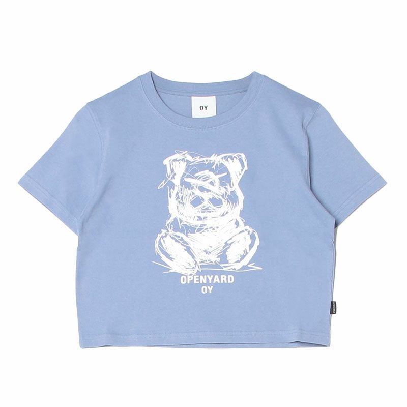OY オーワイ スケッチオードリークロップ 半袖Tシャツ TEE
