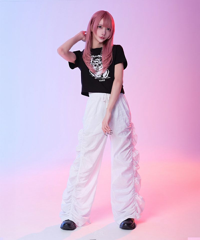 OY オーワイ スケッチオードリークロップ 半袖Tシャツ TEE