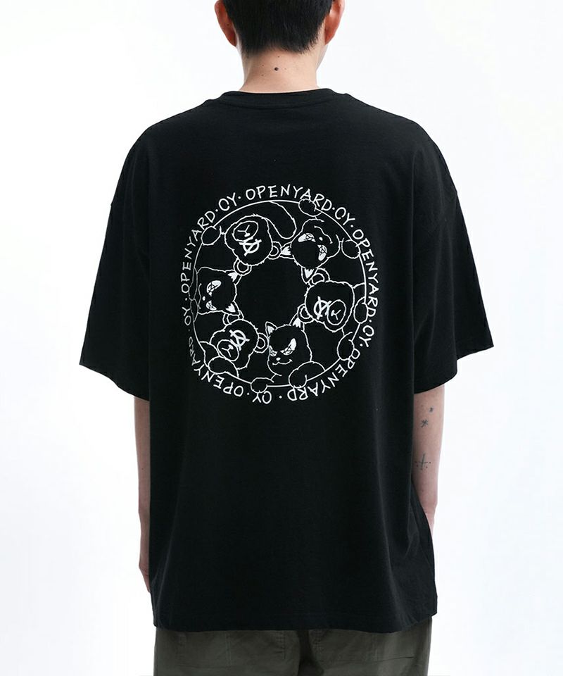 OY オーワイ オードリーバックキャット半袖Tシャツ ROUND ODOLLY&BLACK CAT TEE/全2色