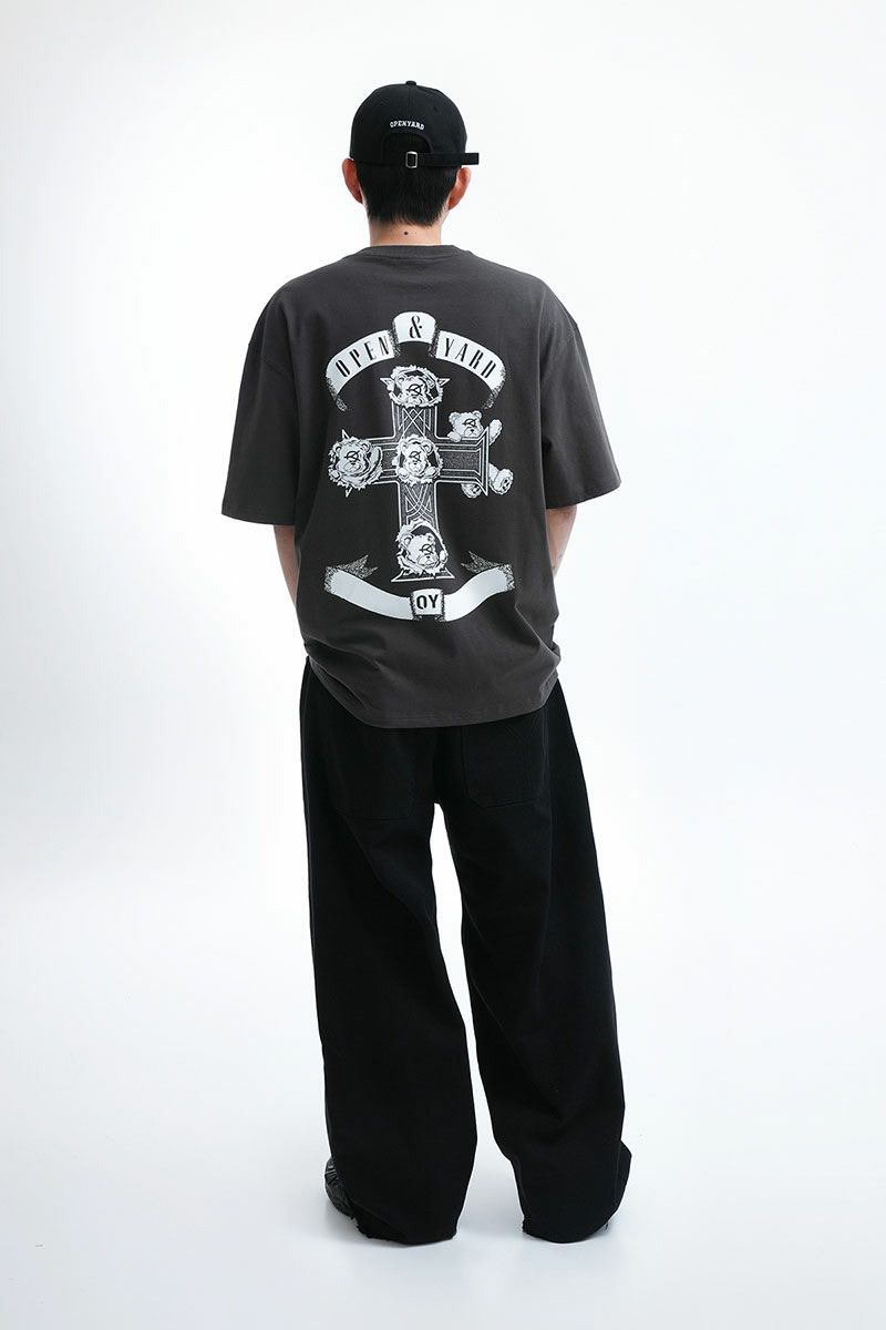 OY オーワイ バッククロスオードリー半袖Tシャツ BACK CROSS