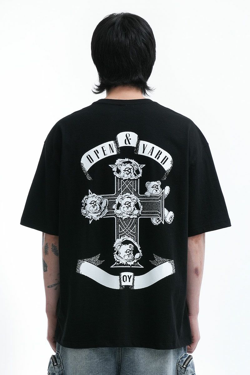 OY オーワイ バッククロスオードリー半袖Tシャツ BACK CROSS