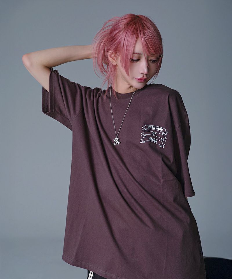 OY オーワイ バッククロスオードリー半袖Tシャツ BACK CROSS