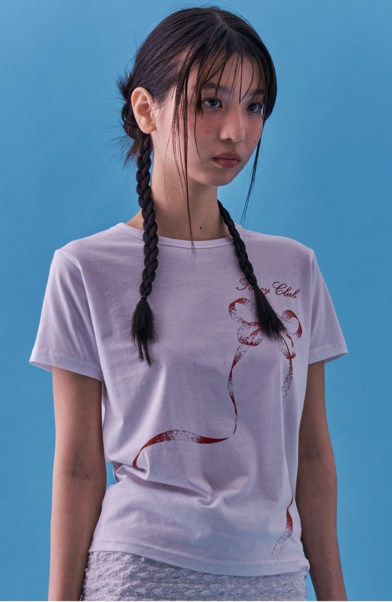 NASTY FANCY CLUB RIBBON BUTTERFLY STANDARD TEE ナスティー
