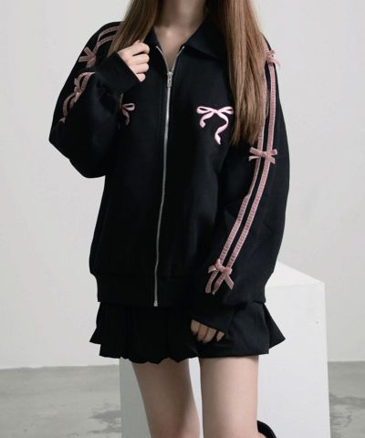 【TIME SALE】アウター2種入り♫レディース服まとめ売り きれカジ系 callautia（カラウティア） ブルゾン アウター 2wayカラーPUレザー