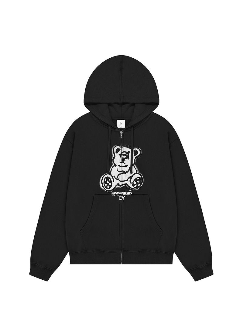 OY オーワイ スプレーオードリー ZIP HD SPRAYED ODOLLY HOODIE ZIP UP 