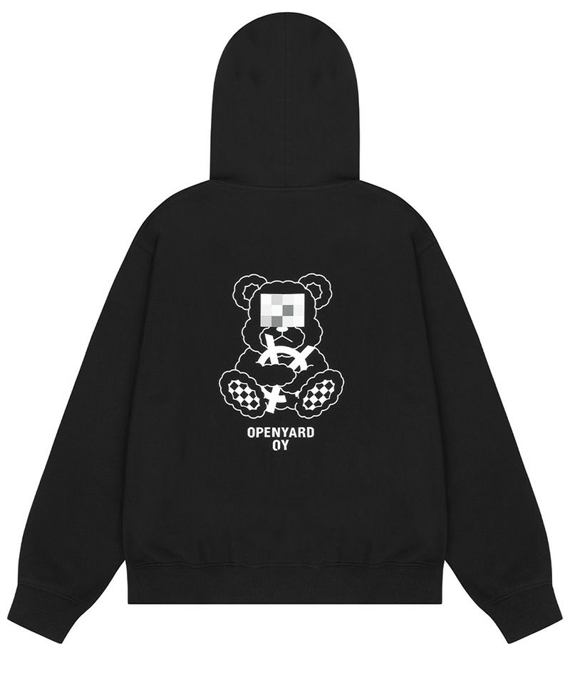 ★OY★TEDDY ODOLLY HOODIE-WHITE★正規品/韓国直送料込/人気 ☆TXT スビン 着用！！【OY】MOSAIC ODOLLY HOODIE ZIP UP