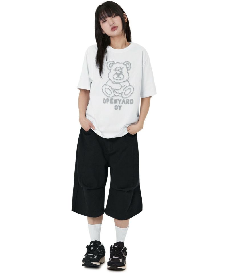 ★OY★GLITCHY DOLLY TEE - BLACK★正規品/韓国直送料込/人気 OY/オーワイ』DOT DOLLY CROPPED TEE/ドットドリークロップ半袖T